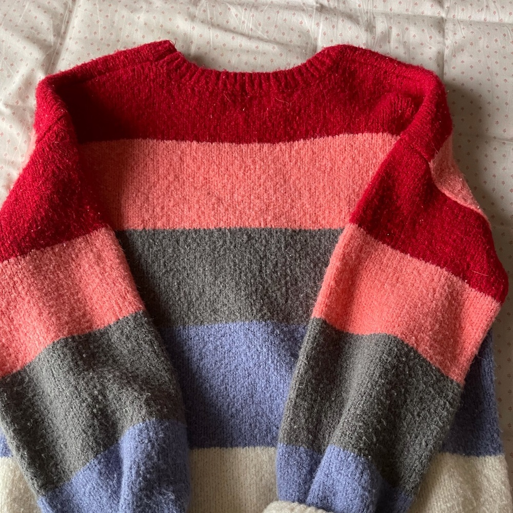 Colorful thick sweater